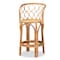 Baxton Studio Diana Modern and Contemporary Natural Finished Rattan Counter Stool 185-11877-Zoro - alternate 1